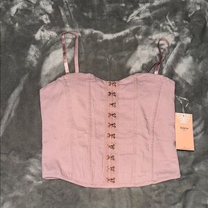 3/$20..Blush Pink Sleeveless Bustier Camisole